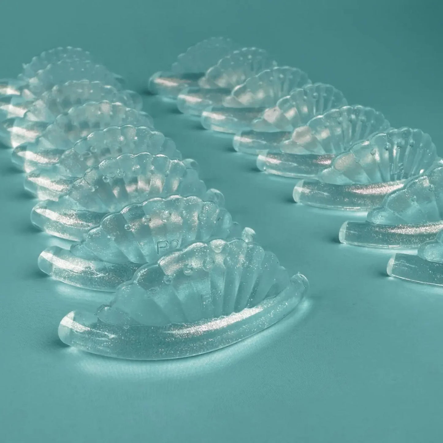 Pads de rehaussement coquillage pailletés | 8 paires