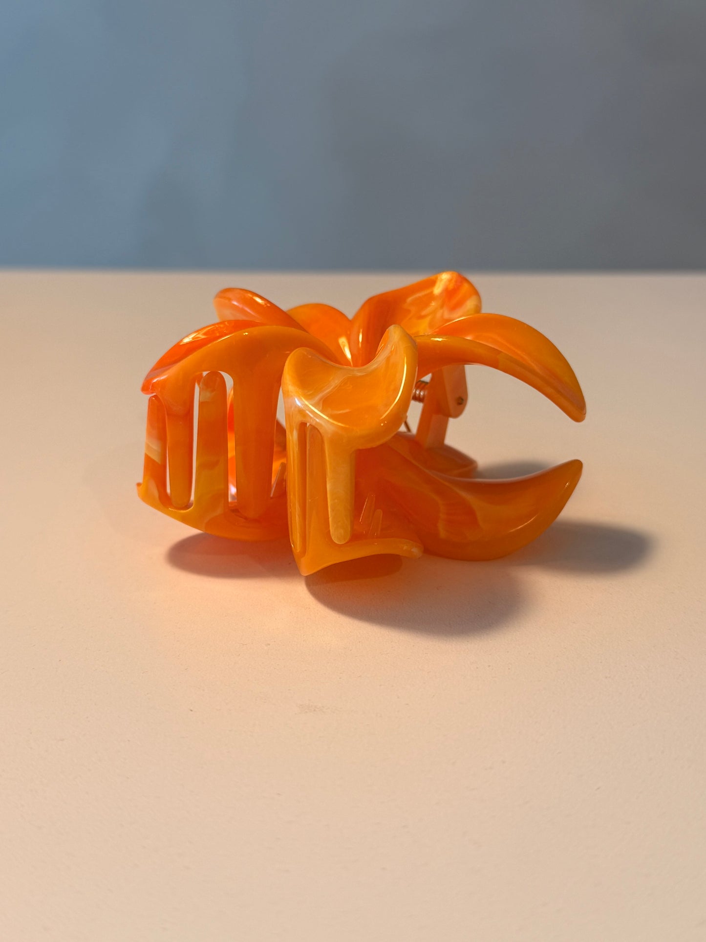 Pince à cheveux | fleur orange
