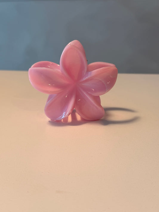 Pince à cheveux | fleur rose