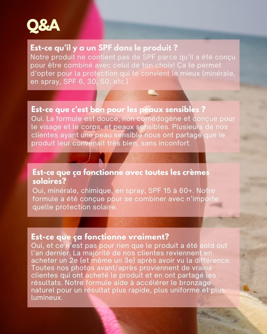 Lait accélérateur de bronzage