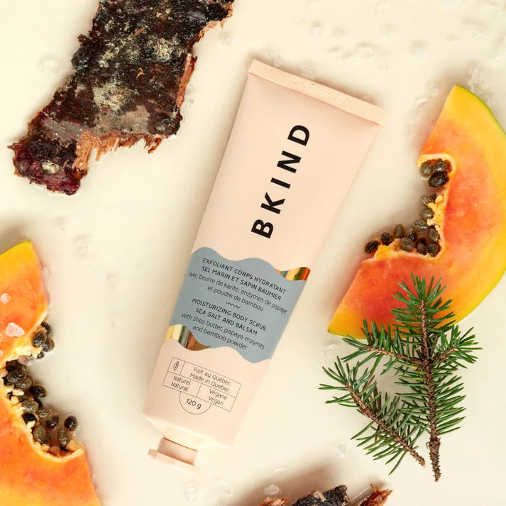Exfoliant corporel hydratant - Sel marin et sapin baumier