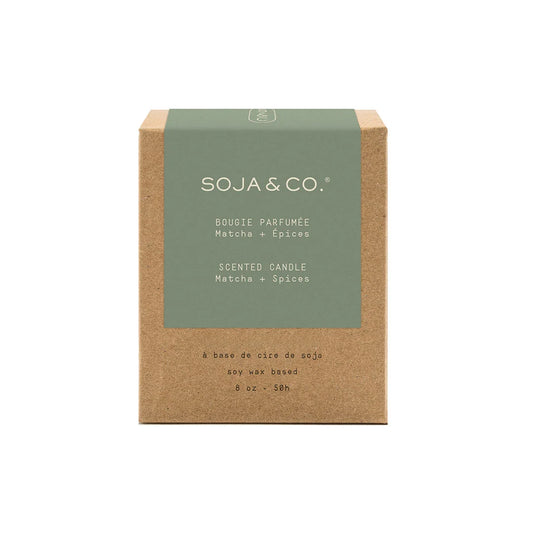 Bougie 8 oz | Matcha + Épices