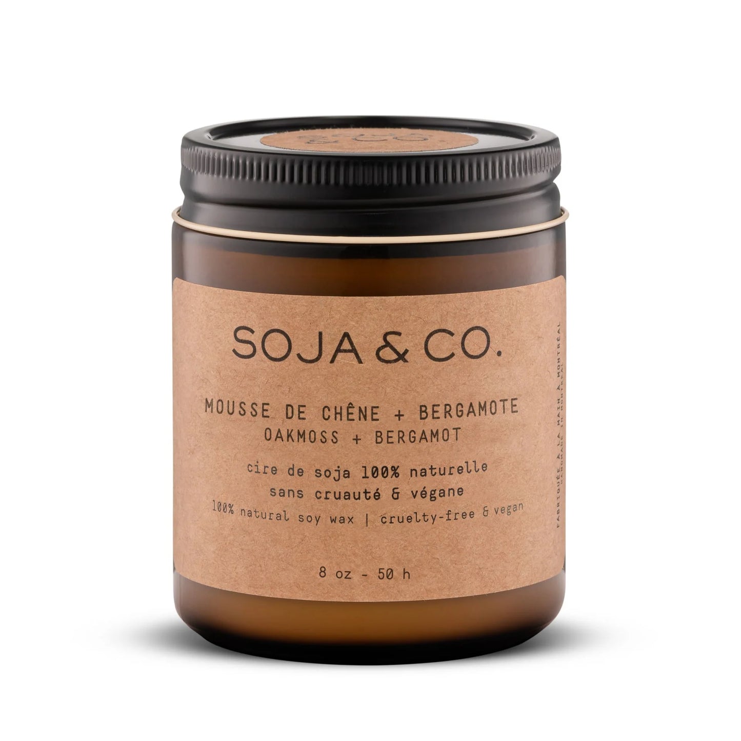 Bougie 8oz | Mousse de chêne & Bergamote