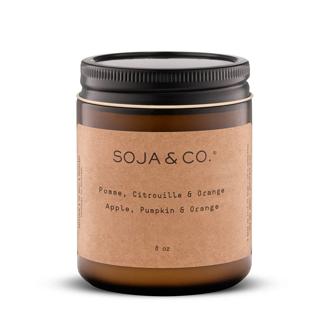 Bougie 8 oz | Pomme, Citrouille & Orange