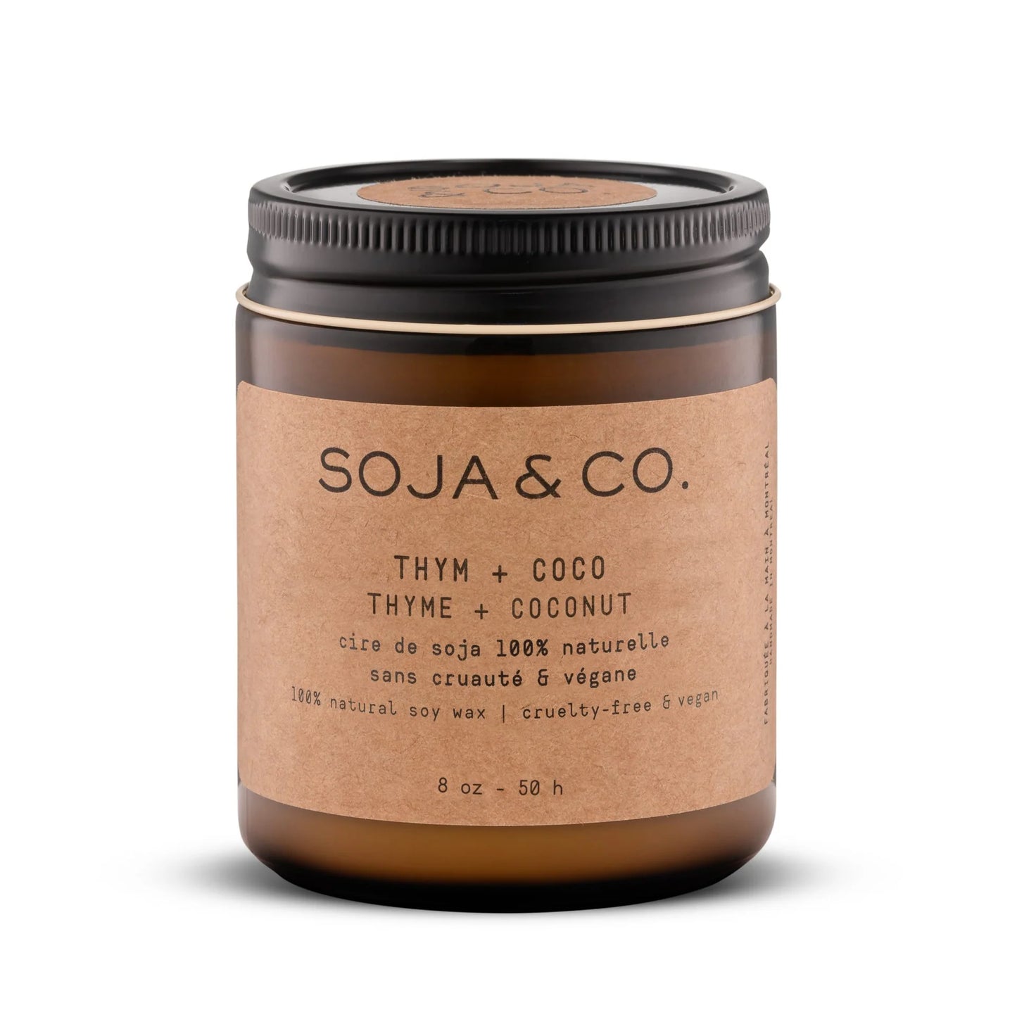 Bougie 8oz | Thym + Coco