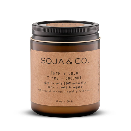 Bougie 8oz | Thym + Coco