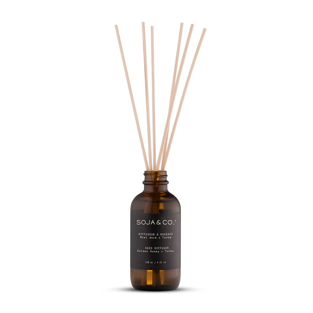 Diffuseur à roseaux | Miel doré + Tonka