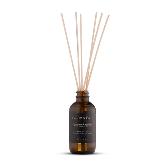 Diffuseur à roseaux | Miel doré + Tonka