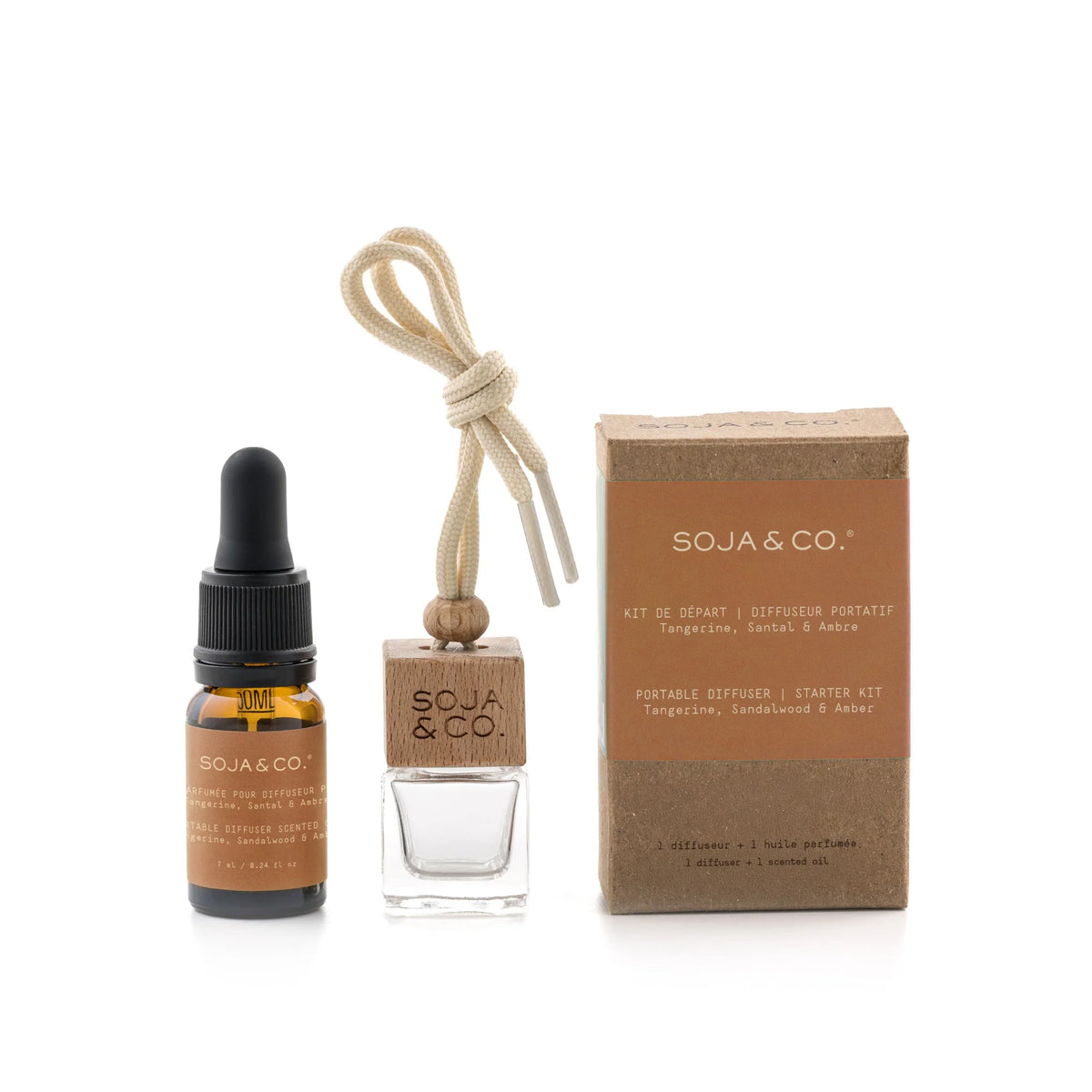 Diffuseur portatif - Tangerine, Santal & Ambre